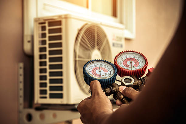 Professional Hvac Maintenance technician working in Michigan Center, MI